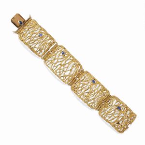  - Bracciale con zaffiri e diamanti
