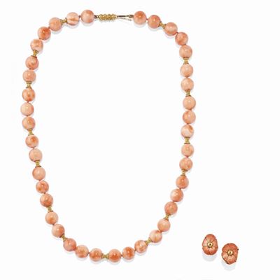 Collana e Orecchini con Corallo