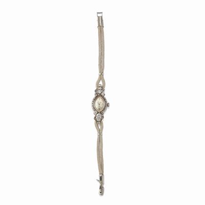Orologio in oro bianco 14K con diamanti