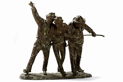 I Beoni - Scultura in bronzo