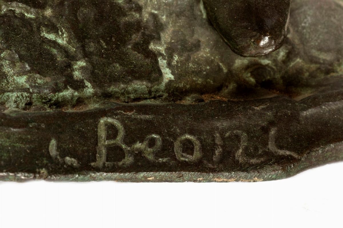 Ernesto Biondi - I Beoni - Scultura in bronzo