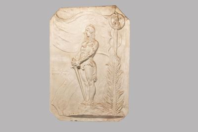 Bozzetto del 'Dovere Italico', bassorilievo in gesso