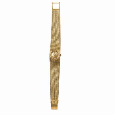 Orologio da polso da donna in oro giallo 18K con bracciale integrato