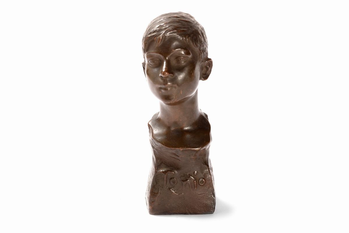 Edoardo Rossi - Tonio, scultura in bronzo