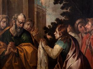 Joseph's brothers show their father the bloody tunic