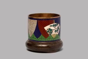 Vaso cloisonnè, Giappone periodo Meiji
