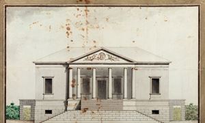 Prospetto di una villa neoclassica