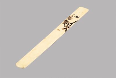 Masasuke, Tagliacarte in avorio shibayama, Giappone, periodo Meiji