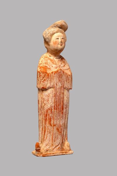 Statua in terracotta, Fat Lady, Cina, Dinastia Tang