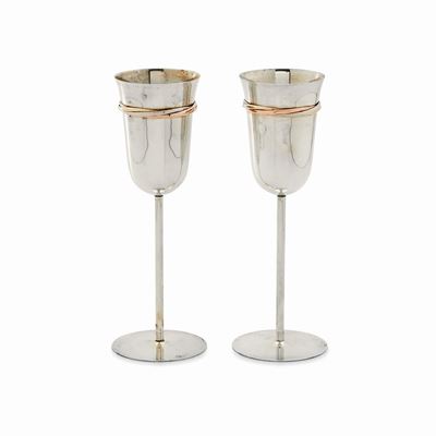 Due flutes in argento 925, collezione 'Trinity'