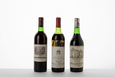 Selezione Premier Cru, Vini di Bordeaux 1974 (Château Lafite Rothschild, Château Mouton Rothschil...