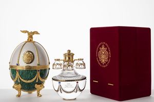 Russian Art's Applied Craft Imperial Vodka – White/Malachite Green