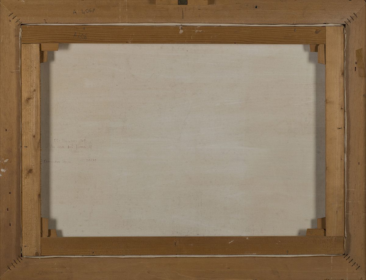 Mario Schifano - Senza titolo (1974-78), smalto su tela emulsionata perspex