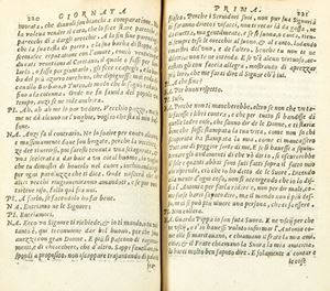La prima parte di ragionamenti [e la seconda], divisa in tre giornate