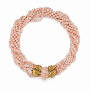 Collana con corallo