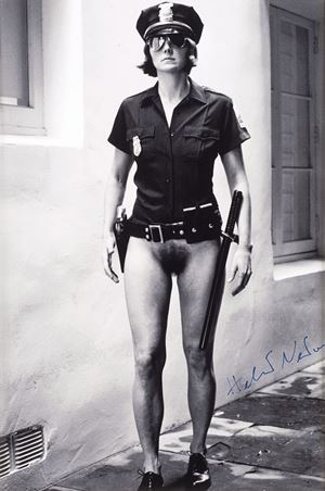 Evi as a cop, Beverly Hills, 1997