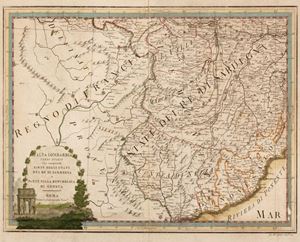 Distribuzione de' fogli componenti l'Atlante Geografico delle Due Sicilie