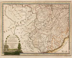 Upper Lombardy - Third sheet which includes Part of the States of the King of Sardinia and part of the Republic of Genoa