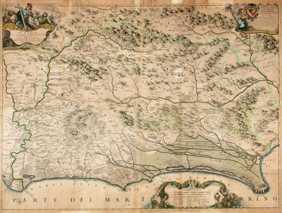 Il Lazio con le Sue Piu Cospicue Strade Antiche e Moderne e Principali Casali, e Tenute di Esso