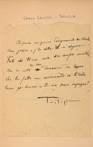 Autographed letter signed