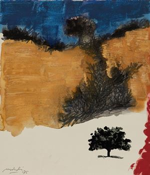 Campo di grano in collina