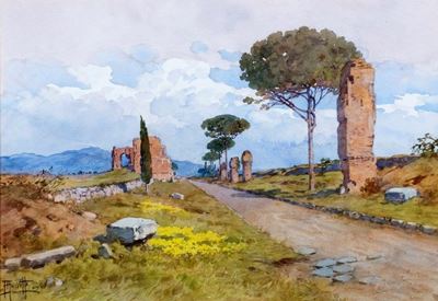Rovine lungo la Via Appia