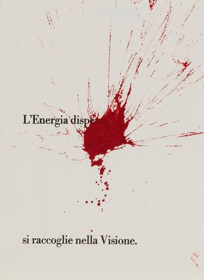 L'energia dispersa si raccoglie nella Visione, tecnica mista su carta
