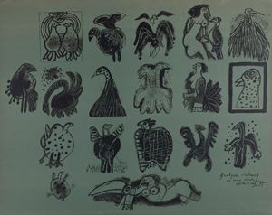 Qualques oiseaux est une tortue ...