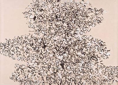 Senza titolo, tempera su tela, 1965