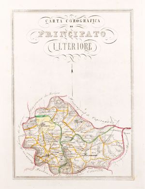 Chorographic Atlas of the Kingdom of the Two Sicilies taken from the Great Charter of Italy dedicated to Adriano Balbi