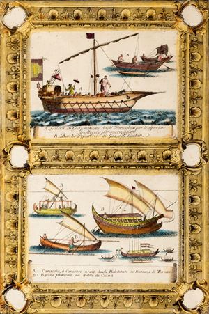 Vincenzo Maria Coronelli - Galera di Goa - Caracole