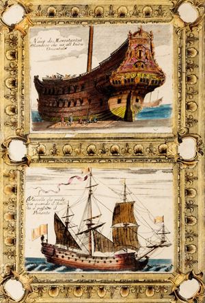 Dutch merchant ship going to the East Indies - Vessel that is brave when the wind has passed to the west