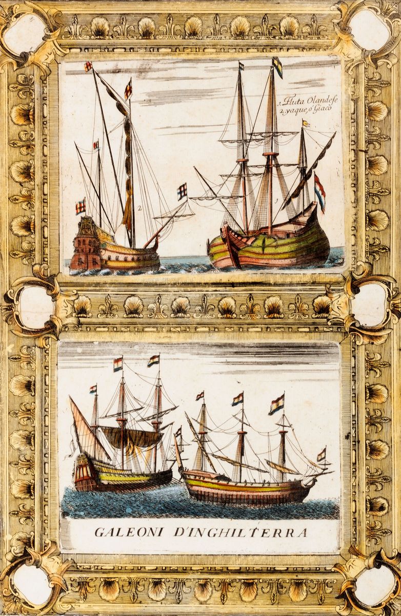 Coronelli, Vincenzo Maria - Dutch Flute - Galleon of England 1690 ...