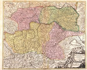 Johann Baptist Homann - Archiducato Austriae inferioris