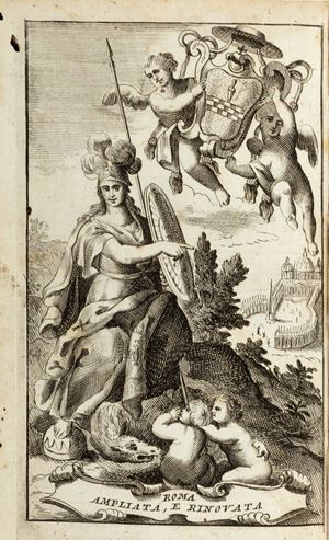 Rome enlarged, and renewed, or let it be a New description of the modern city of Rome, and of all the notable buildings that are in it.