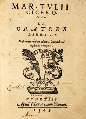 De Oratore Libri III