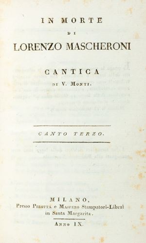 In the death of Lorenzo Mascheroni