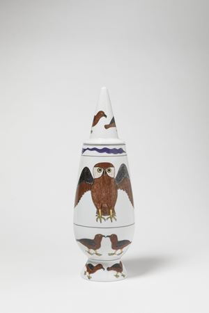 Ashewak Quinuajuaq - Vaso con coperchio