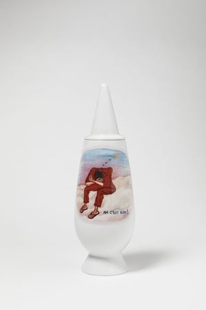 Ledy Cheikh - Vaso con coperchio