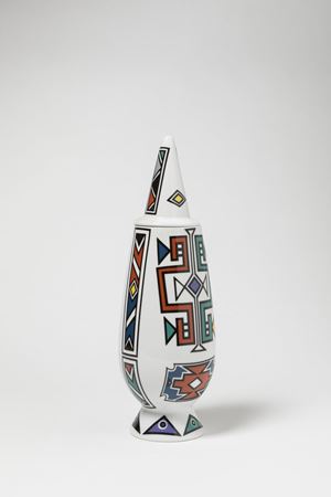 Mahlangu Esther - Vaso con coperchio