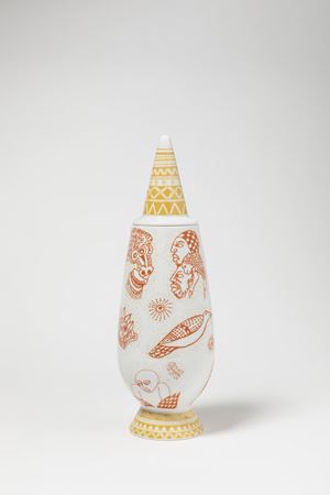 Malangatana Valente - Vaso con coperchio
