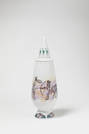 Mbuno Kivuthi - Vaso con coperchio