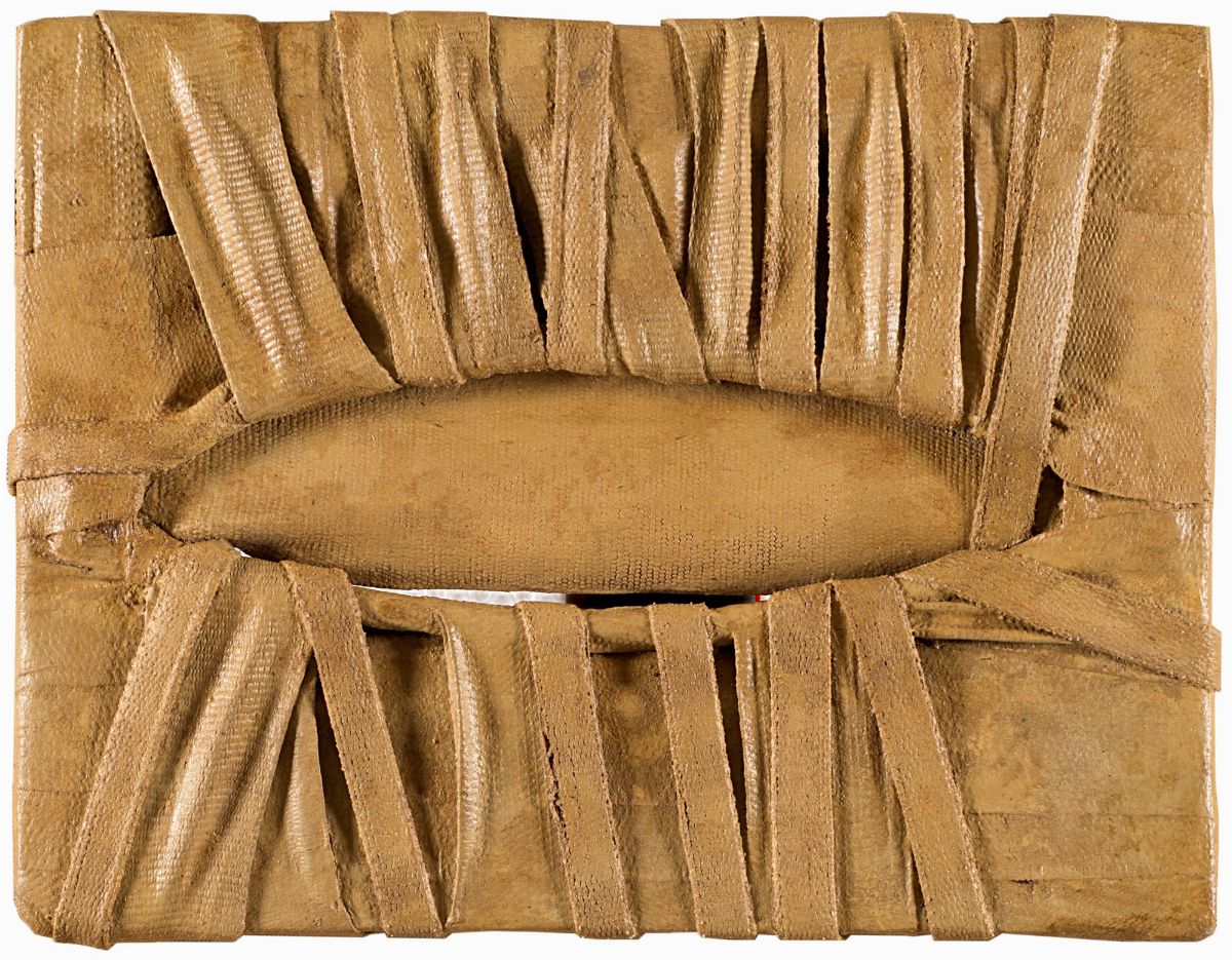 Salvatore Scarpitta - Shut, 1961, bende e tecnica mista su telaio in legno