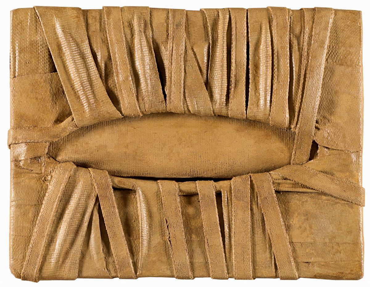 Salvatore Scarpitta - Shut, 1961, bende e tecnica mista su telaio in legno