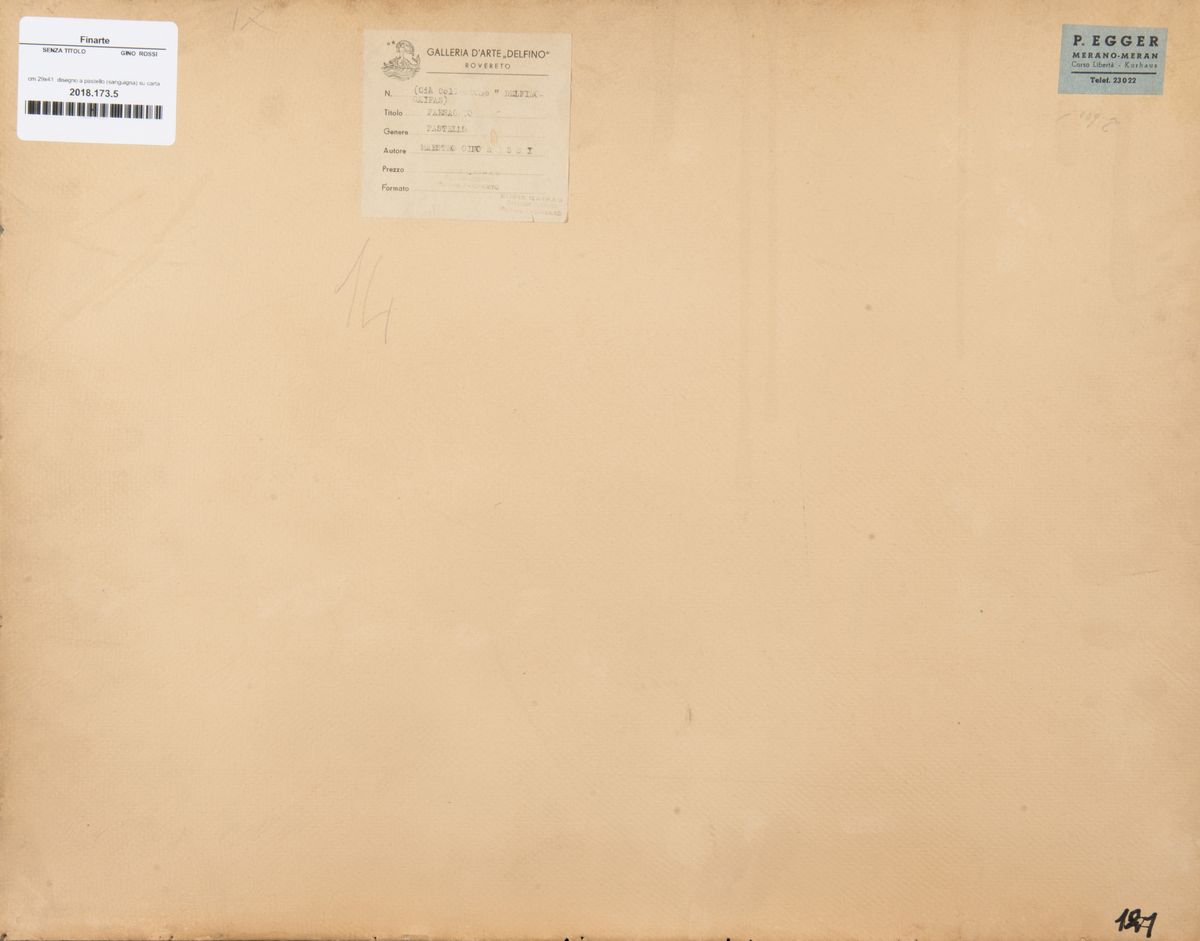 Gino Rossi - Paesaggio - pastello su carta