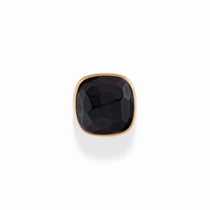 A 18K rose gold and jet ring, Pomellato, Victoria's collection