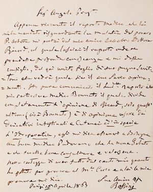 Autographed letter signed