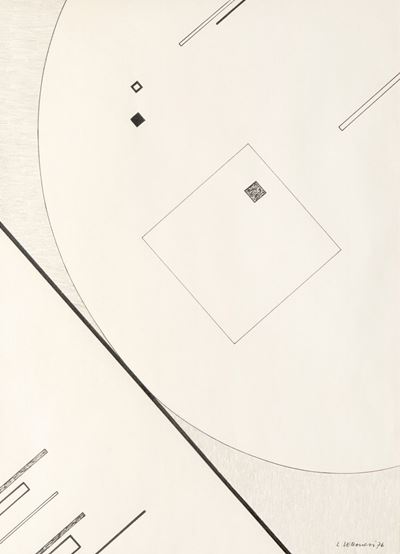 Senza titolo, tecnica mista su carta, 1976