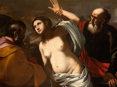 Susanna e i Vecchioni, olio su tela
