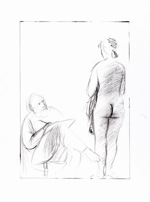 Manzù Giacomo - Painter and model
